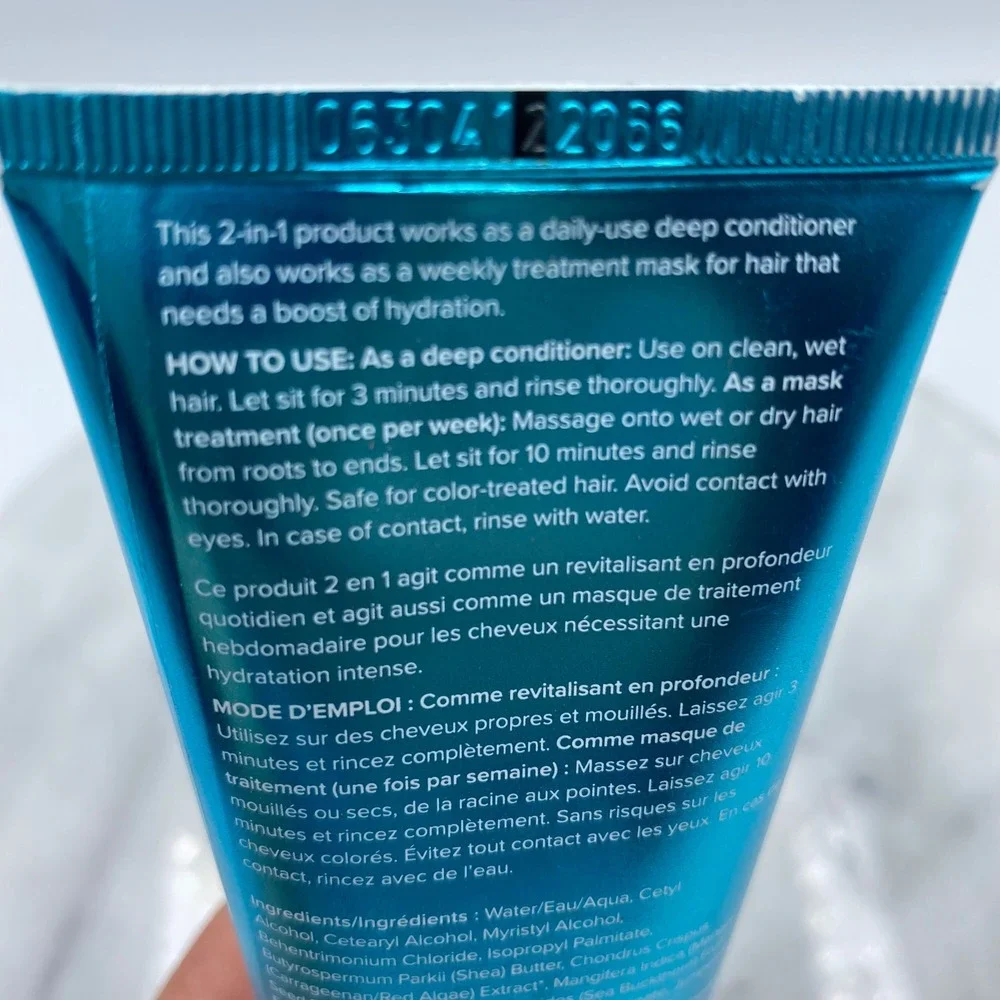 Norwex Lysere 4oz Deep Conditioner & Mask Blue Shea Mango Butter Hydrating Hair